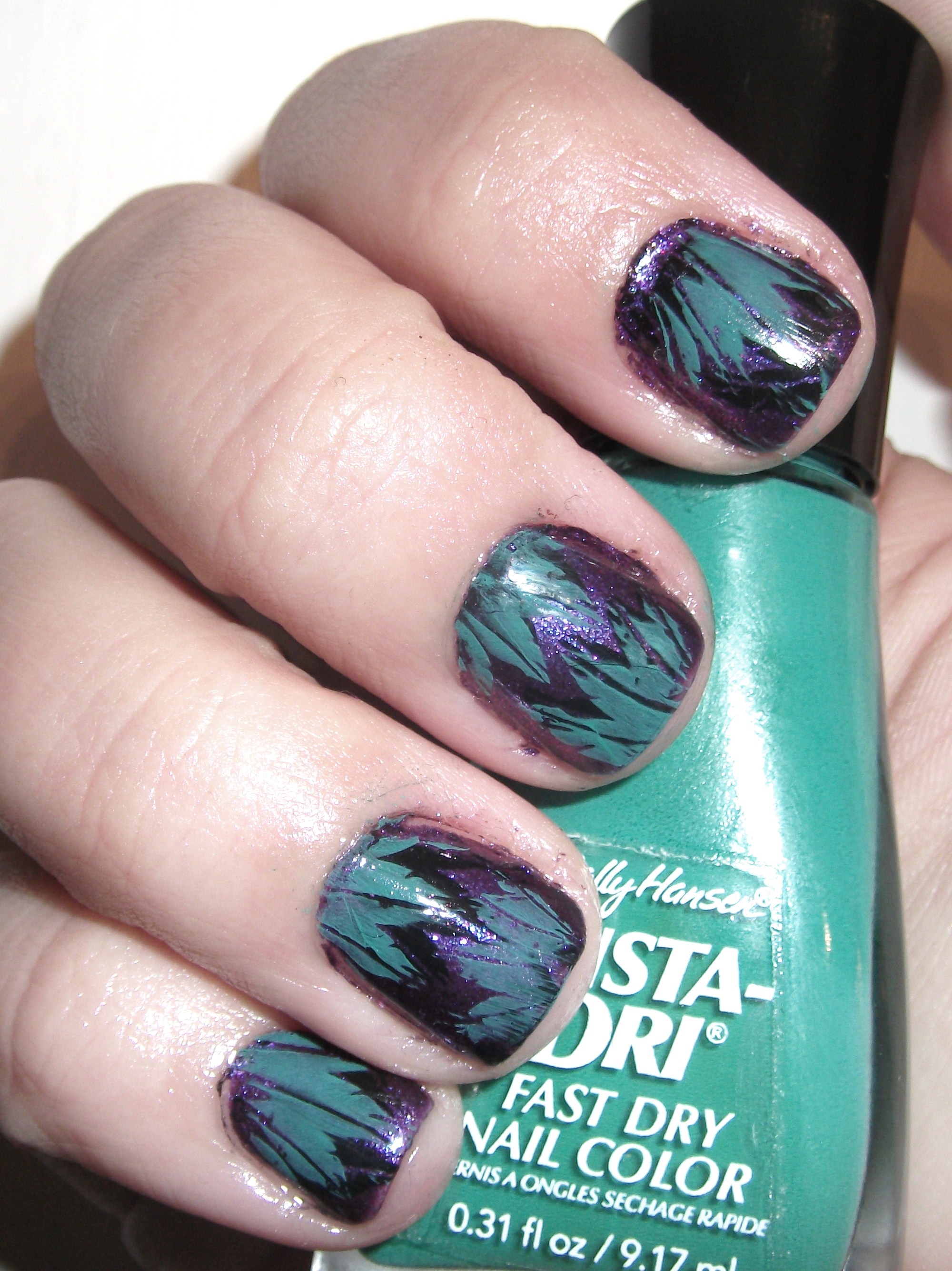 Dark Teal Nails With Gold Studs Pictures, Photos, and Images for Facebook,  Tumblr, Pinterest, and Twitter